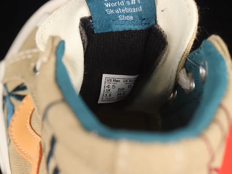 All categories Vans Vans series Vans Hi Vans high-top Vans Sk8-Hi Vault OG VR3 Vans official environmental protection series Maple leaf electric embroidered canvas shoes VN0A5EE3AZB
